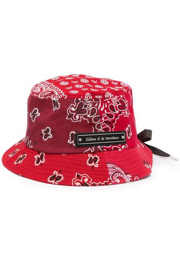 Children Of The Discordance paisley-print bucket hat - Rosso