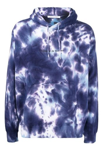 Children Of The Discordance tie dye-print pullover hoodie - Blu