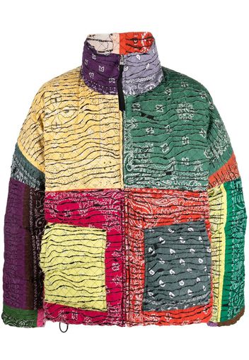 Children Of The Discordance patchwork bandana-print jacket - Verde