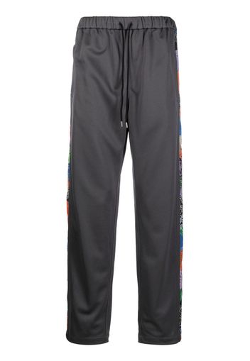 Children Of The Discordance drawstring-waistband bandana-print trousers - Grigio