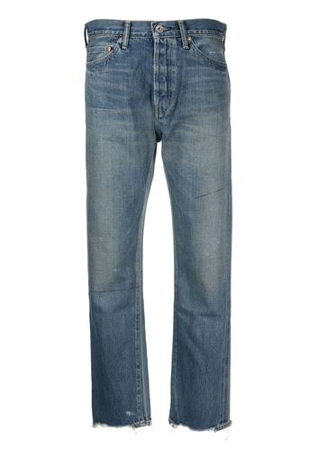 Chimala distressed straight-leg jeans - Blu