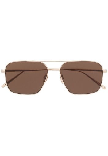 Chimi tilted square-frame sunglasses - Oro