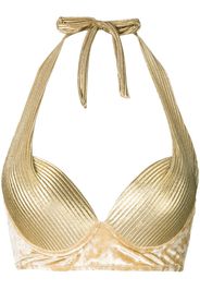 Top bikini metallico