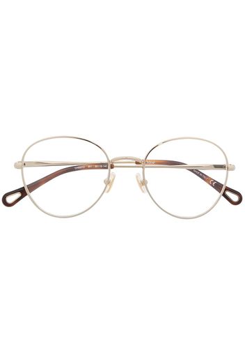 Chloé Eyewear Occhiali tondi - Oro