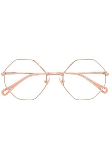 Chloé Eyewear Occhiali ottagonali - Oro