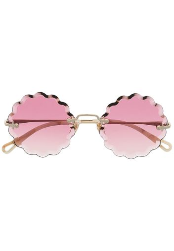 Chloé Eyewear Occhiali da sole tondi Rosie - Oro