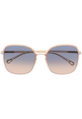 Chloé Eyewear Occhiali da sole squadrati Franky - Arancione