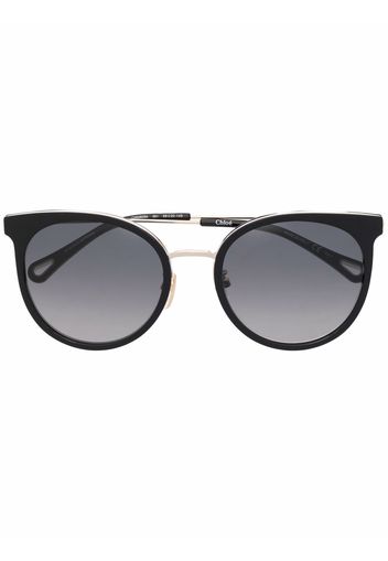 Chloé Eyewear Occhiali da sole oversize - Nero