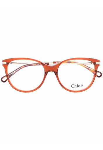 Chloé Eyewear Occhiali cat-eye - Marrone