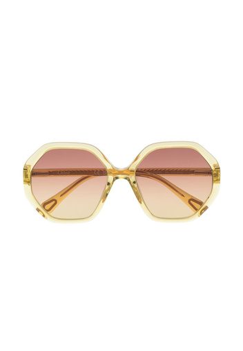 Chloé Eyewear Occhiali da sole tondi - Giallo