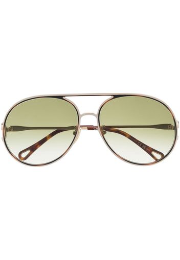 Chloé Eyewear Austine oversized sunglasses - Oro