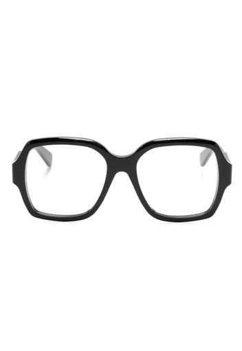 Chloé Eyewear logo-print square-frame glasses - Nero