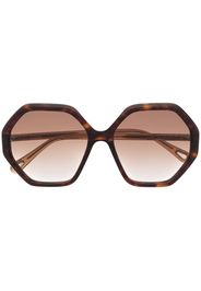 Chloé Eyewear Occhiali da sole tartarugati - Marrone