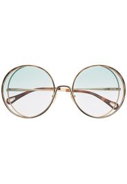 Chloé Eyewear oversize round-frame sunglasses - Oro