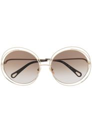 Chloé Eyewear Occhiali da sole tondi - Oro