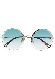 Chloé Eyewear Occhiali da sole tondi Rosie - Oro