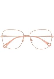 Chloé Eyewear Occhiali oversize - Oro