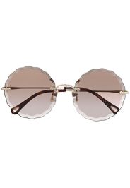 Chloé Eyewear Occhiali da sole tondi - Marrone