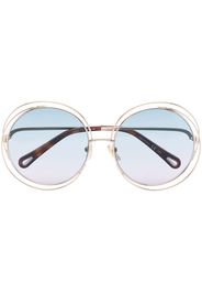 Chloé Eyewear CHLOE ROUND OVERSZD METAL FRM SGLASSES - Oro