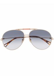 Chloé Eyewear Occhiali da sole modello aviator - Oro