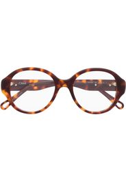 Chloé Eyewear round-frame optical glasses - Marrone