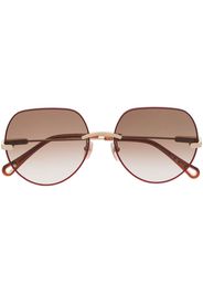 Chloé Eyewear round-frame tinted sunglasses - Oro