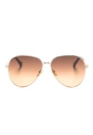 Chloé Eyewear gradient-lenses pilot-frame sunglasses - Oro