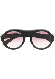 Chloé Eyewear Occhiali da sole con montatura stile pilota - Nero