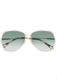 Chloé Eyewear Occhiali da sole con montatura stile pilota - Oro