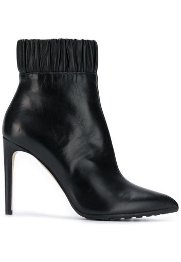 ruched ankle boots