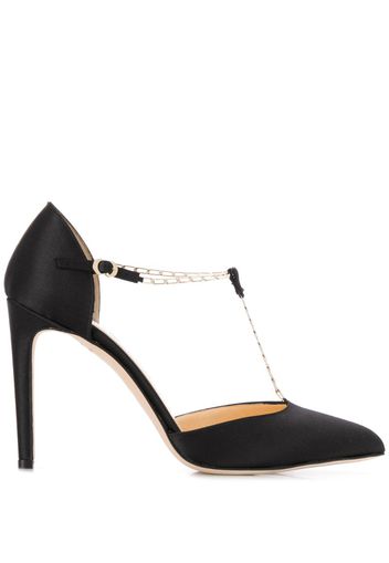 Nicole suede T-bar pumps