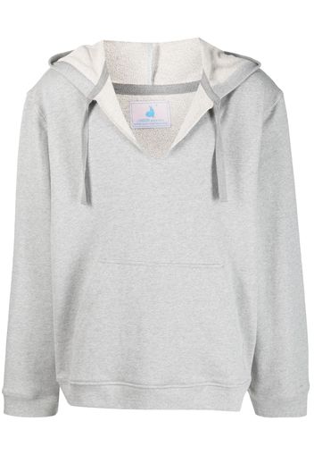 Chloe Nardin split-neck cotton hoodie - Grigio