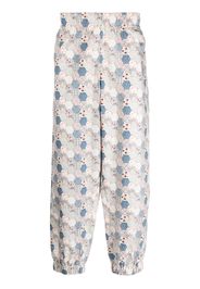 Chloe Nardin geometric-print cotton pants - Blu