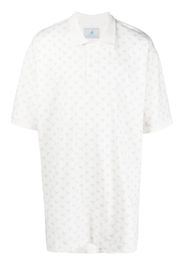 Chloe Nardin floral-print polo shirt - Bianco