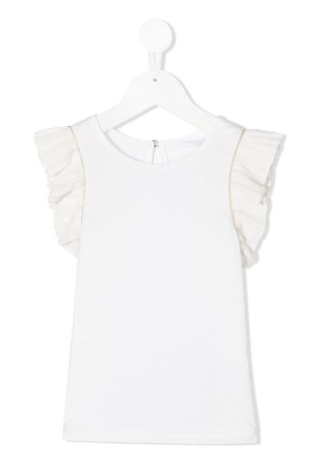 ruffled sleeve T-shirt