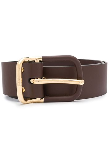 calf leather buckle belt