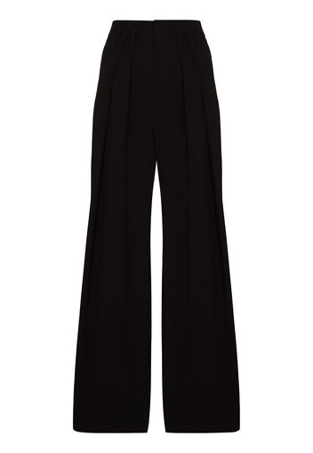 Chloé pleated wide-leg trousers - Nero