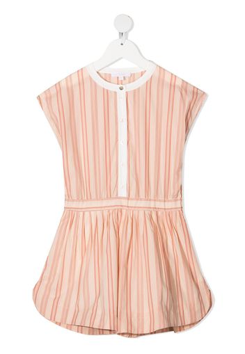 Chloé Kids Tuta corta a righe - Rosa