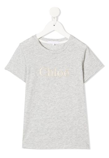 Chloé Kids T-shirt con stampa - Grigio