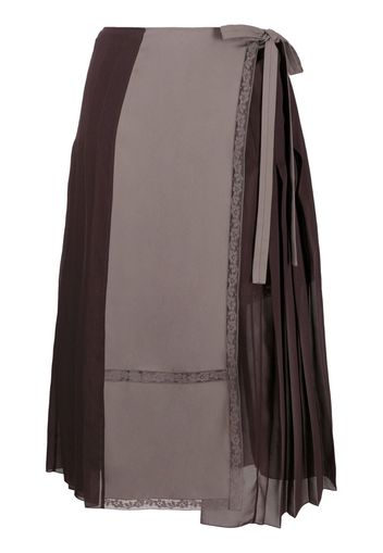 Chloé pleated wrap skirt - Viola