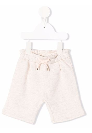 Chloé Kids drawstring straight leg shorts - Toni neutri