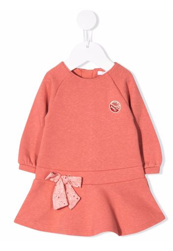 Chloé Kids bow detail sweater dress - Rosa