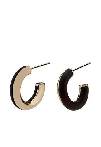 Chloé Jamie wood hoop earrings - Oro