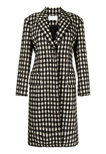 Chloé checked single-breasted coat - Nero