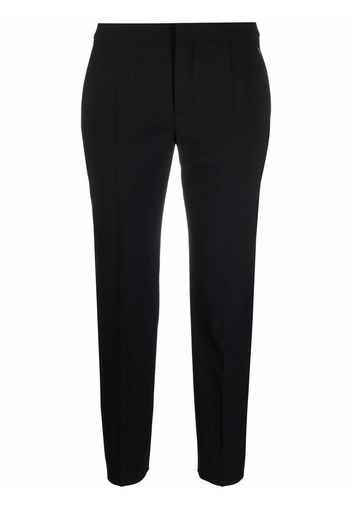 Chloé CLASSIC BLACK WOOL STRETCH TROUSER - Nero