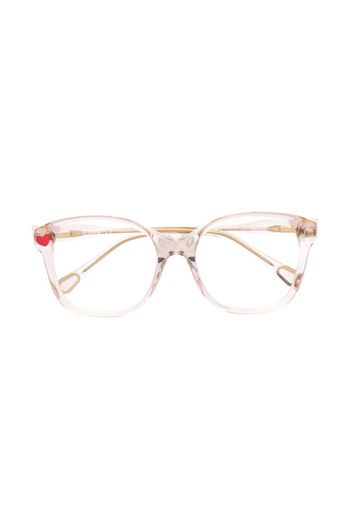 Chloé Kids square frame glasses - Toni neutri