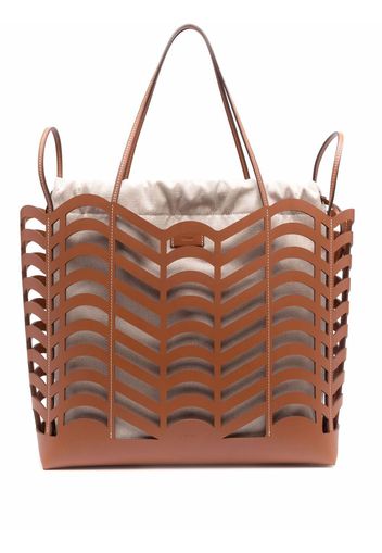 Chloé Borsa tote Kayan convertibile - Marrone