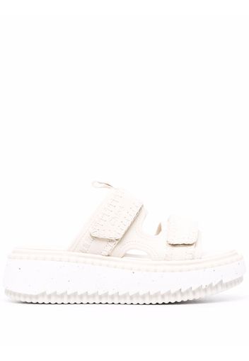 Chloé flatform double-strap sandals - Toni neutri