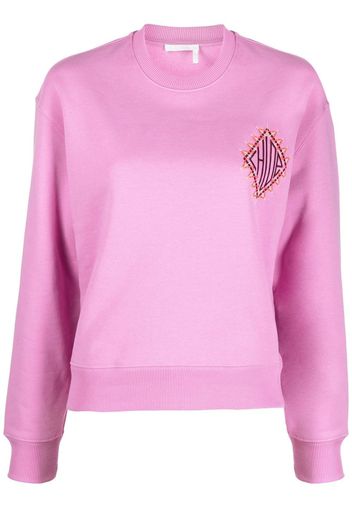 Chloé round neck sweatshirt - Rosa