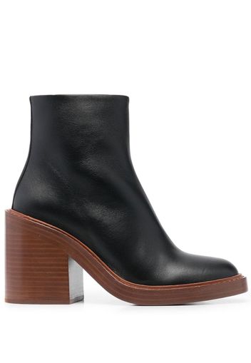 Chloé 90mm leather ankle boots - Nero